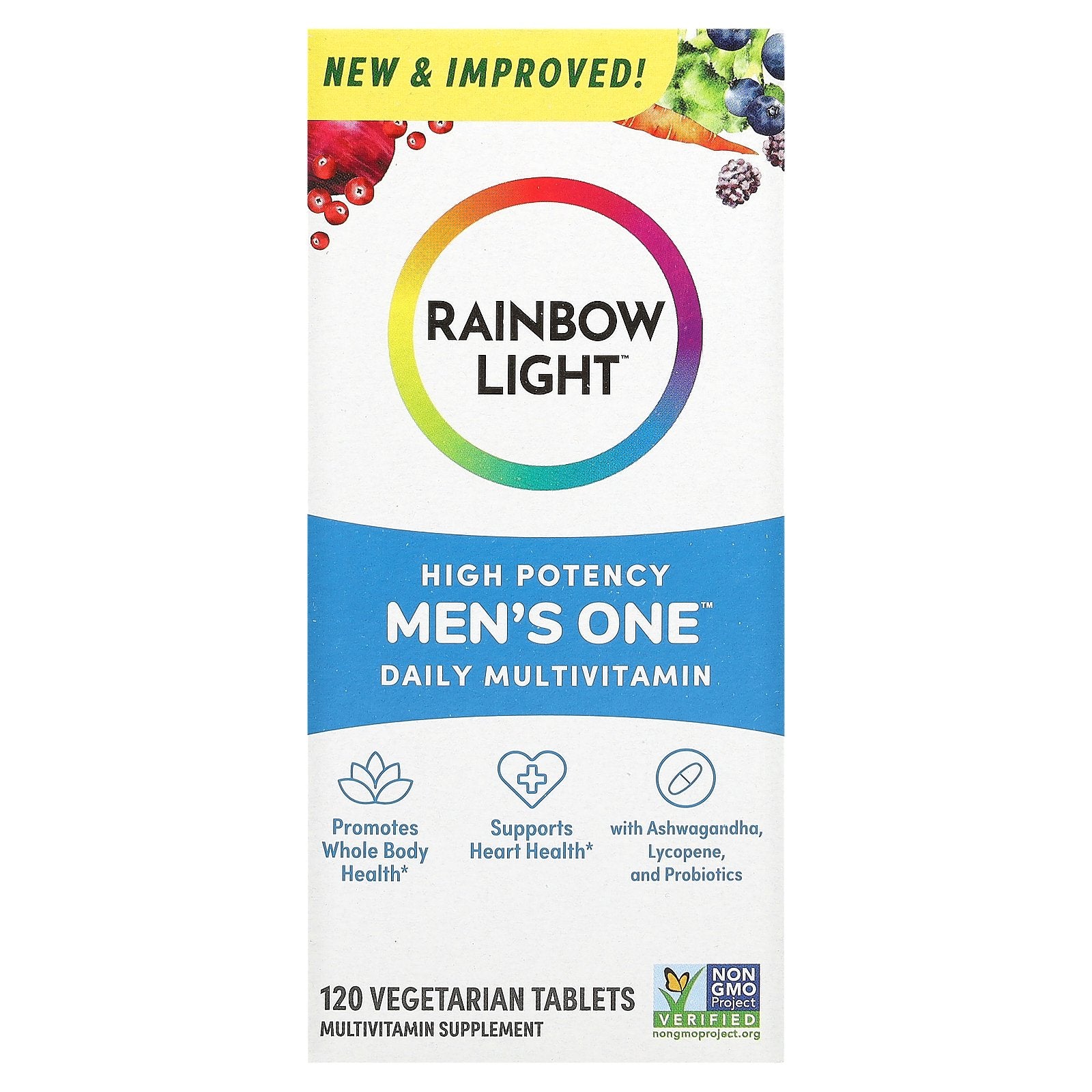 Foto 1 | Multivitamínico Rainbow Light Para Hombre, Una Dosis Diaria, 120 Comprimidos - Venta Internacional.