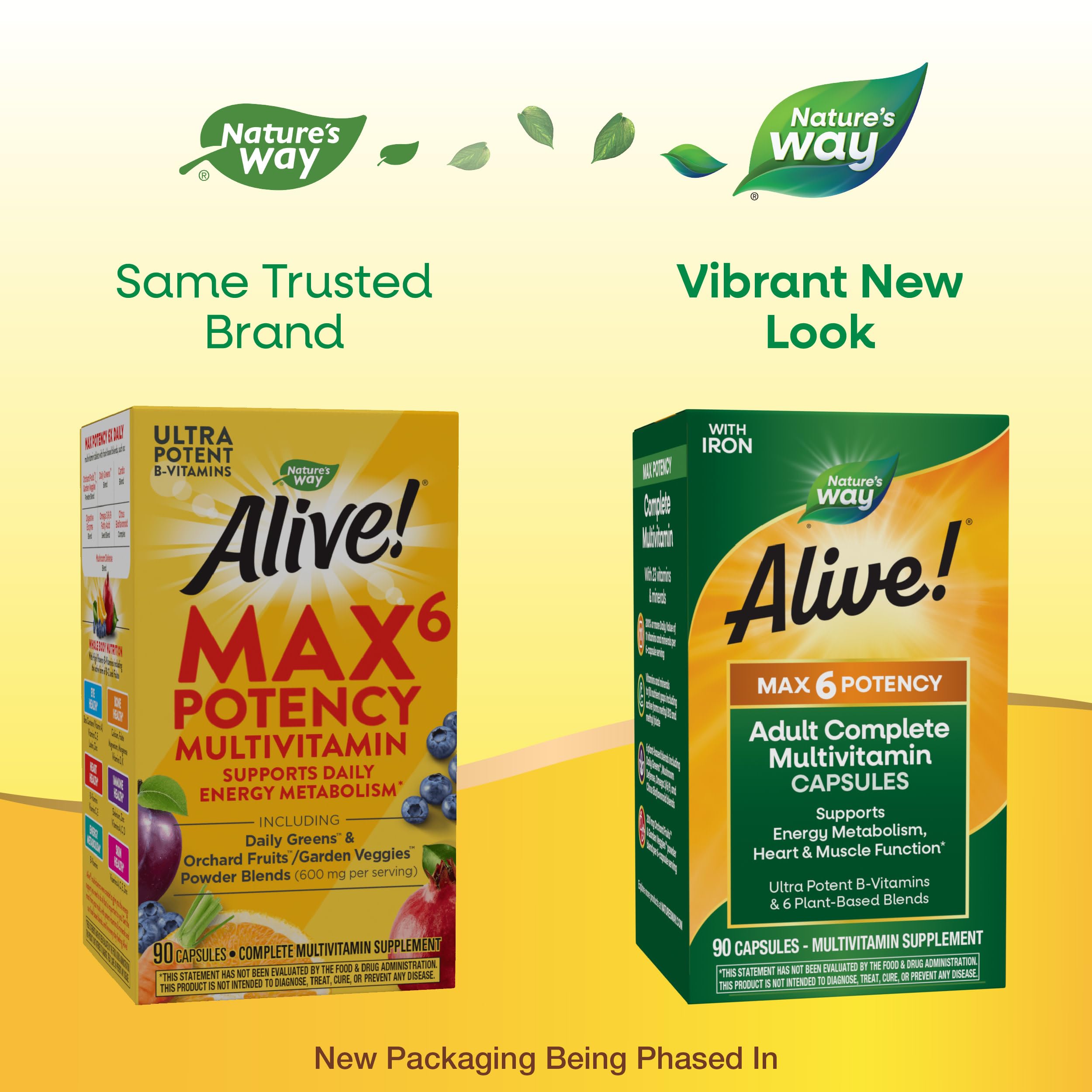Foto 2 | ¡multivitamínico Nature's Way Alive! Max6 Potency Para Adultos, 90 Cápsulas - Venta Internacional.