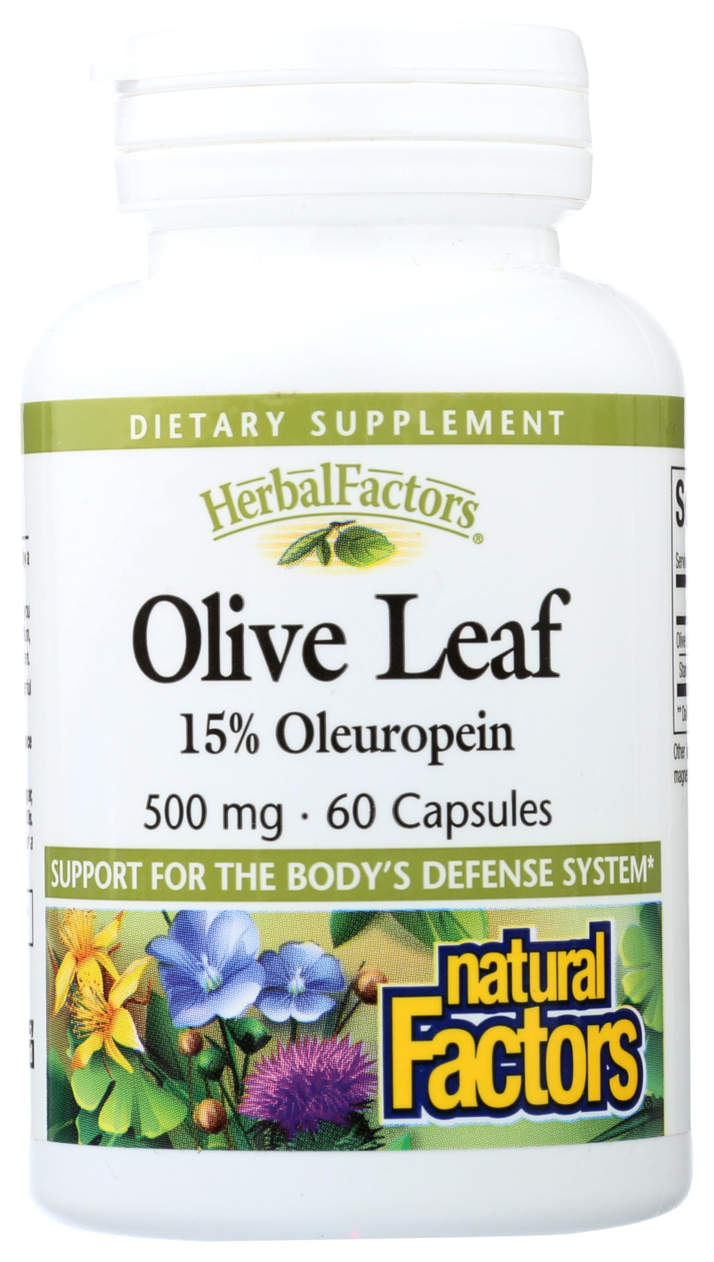 Foto 2 pulgar | Suplemento Natural Factors Herbalfactors Olive Leaf 500 Mg - Venta Internacional.