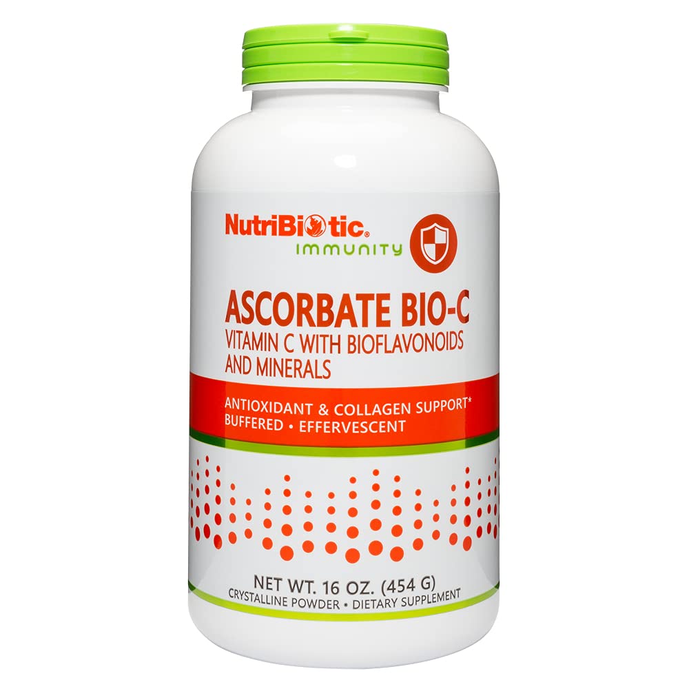 Foto 2 pulgar | Vitamina C En Polvo Nutribiotic Ascorbate Bio-c 473 Ml Vegan - Venta Internacional.
