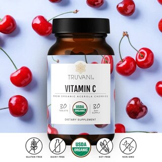 Foto 2 | Suplemento Truvani De Vitamina C Orgánica, 30 Porciones - Venta Internacional.