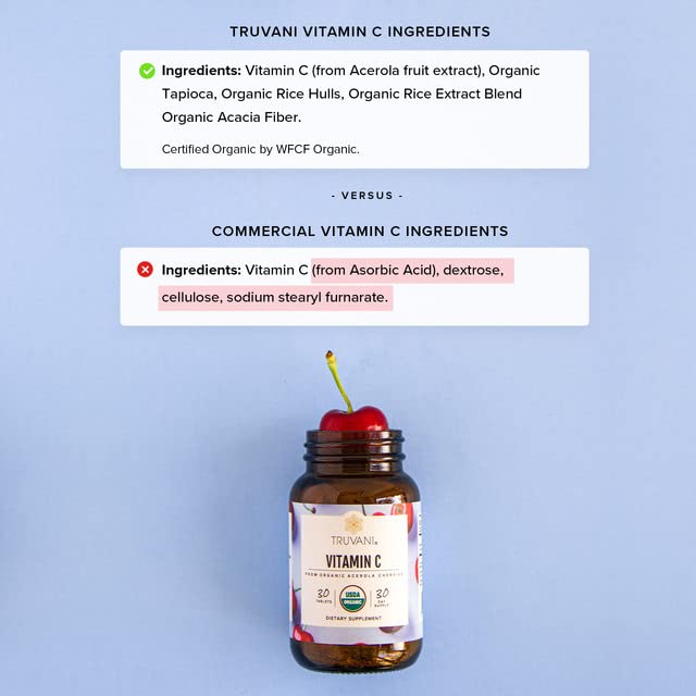 Foto 6 | Suplemento Truvani De Vitamina C Orgánica, 30 Porciones - Venta Internacional.