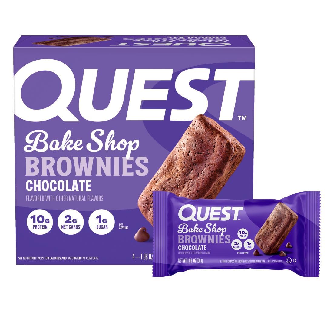 Foto 2 pulgar | Brownies De Chocolate Snack Quest Bake Shop, 4 Unidades - Venta Internacional.