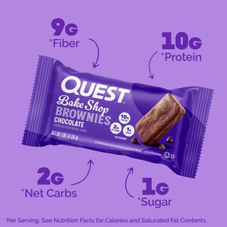 Foto 2 | Brownies De Chocolate Snack Quest Bake Shop, 4 Unidades - Venta Internacional.