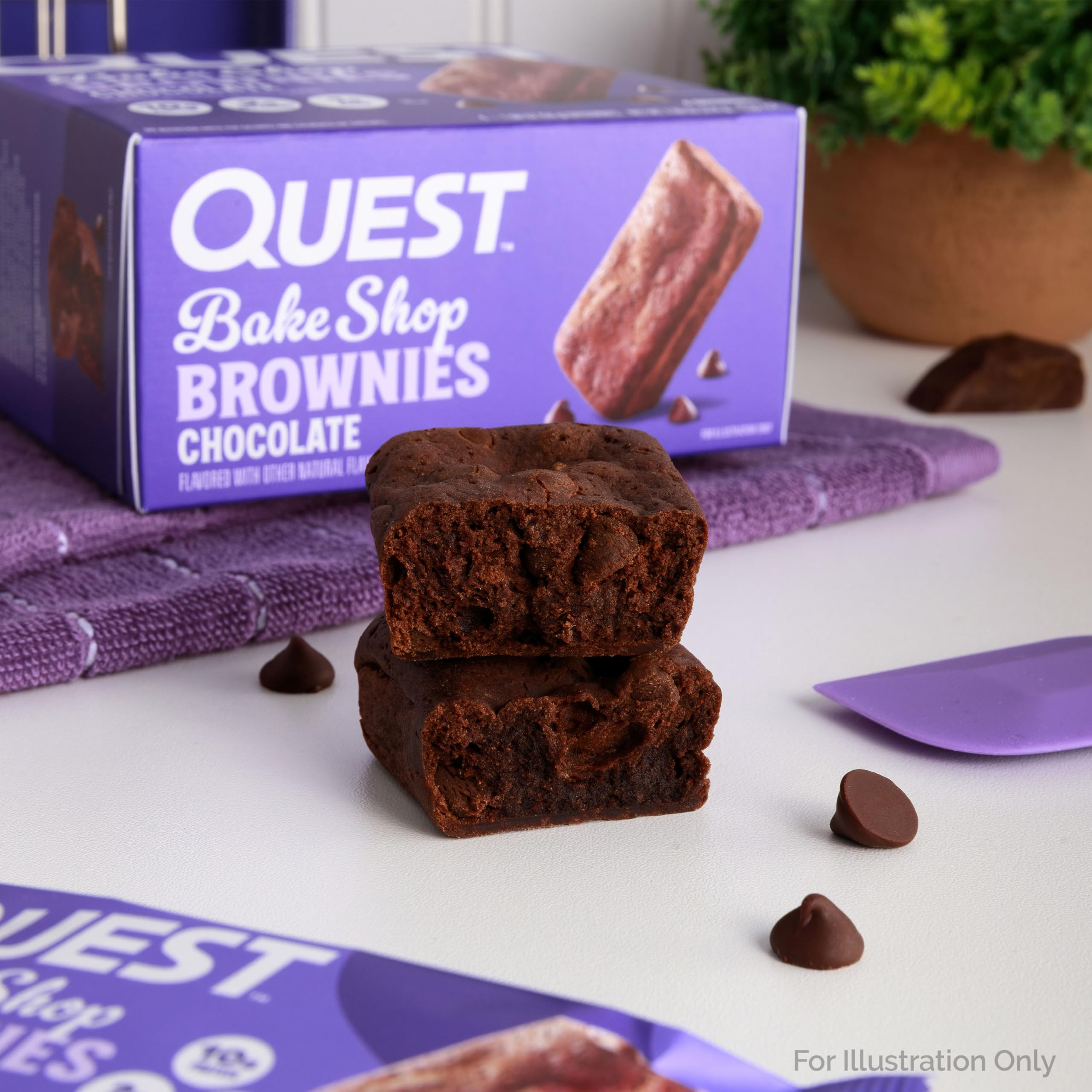Foto 5 pulgar | Brownies De Chocolate Snack Quest Bake Shop, 4 Unidades - Venta Internacional.