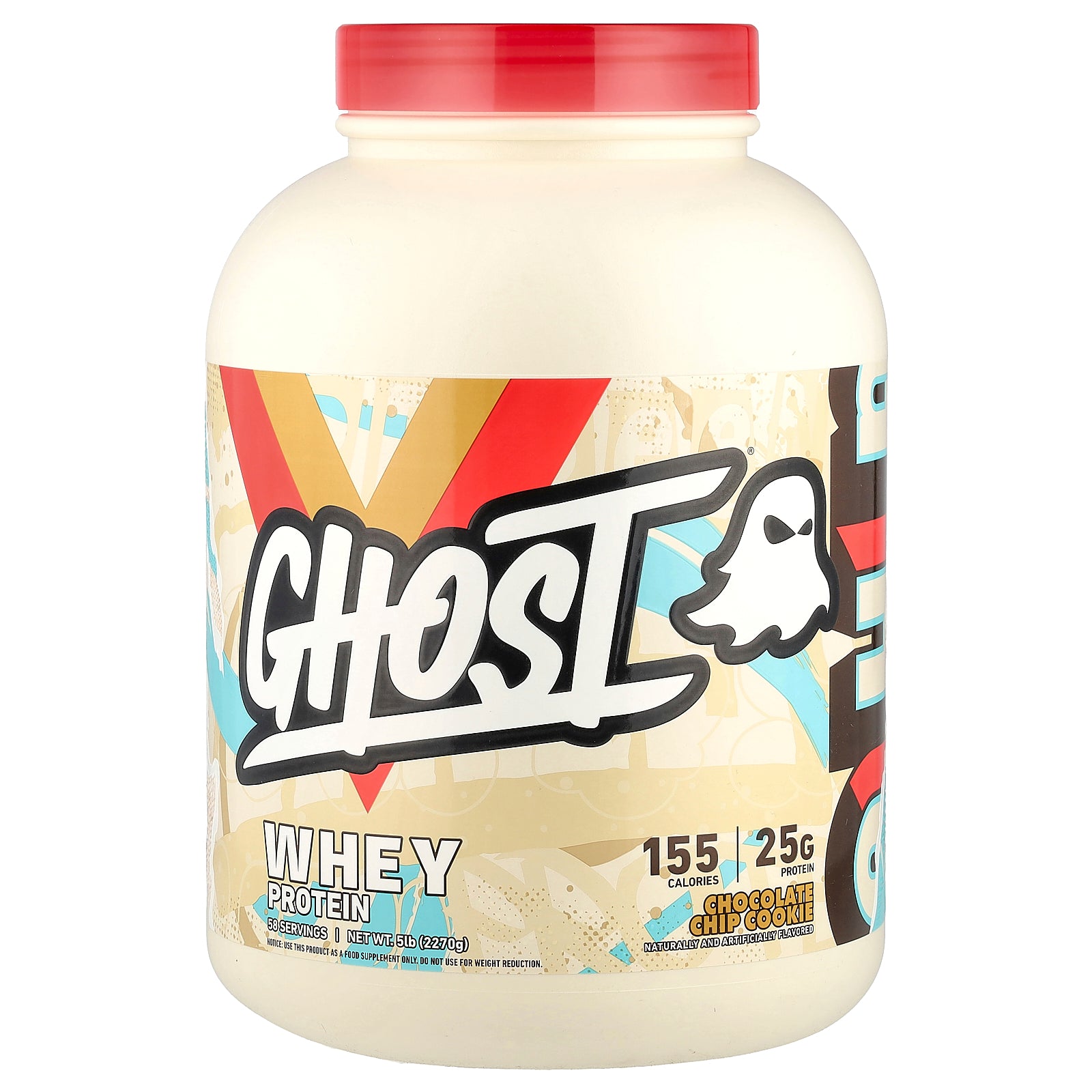 Foto 2 pulgar | Galleta Con Chispas De Chocolate Con Proteína En Polvo Ghost Whey, 2,27 Kg - Venta Internacional.