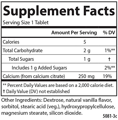 Foto 3 pulgar | Suplemento Carlson De Citrato De Calcio Masticable 250 Mg 120 Tabletas - Venta Internacional.