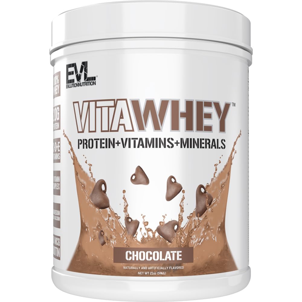 Foto 2 pulgar | Proteína En Polvo Evlution Nutrition Vitawhey 20 G Chocolate - Venta Internacional.