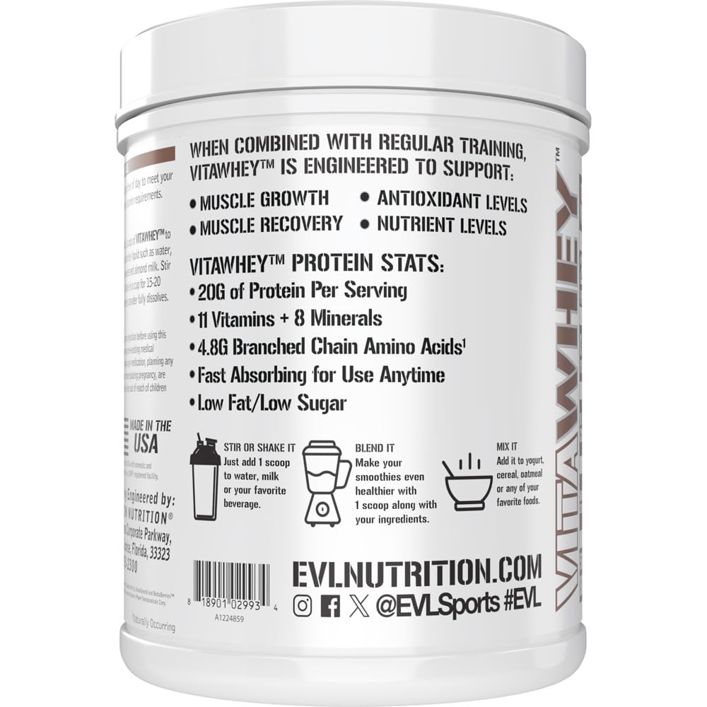 Foto 5 pulgar | Proteína En Polvo Evlution Nutrition Vitawhey 20 G Chocolate - Venta Internacional.