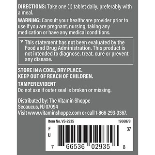 Foto 4 | Suplemento De Beta Sitosterol De The Vitamin Shoppe, 300 Mg Para La Salud De La Próstata, 120 Tablet - Venta Interna