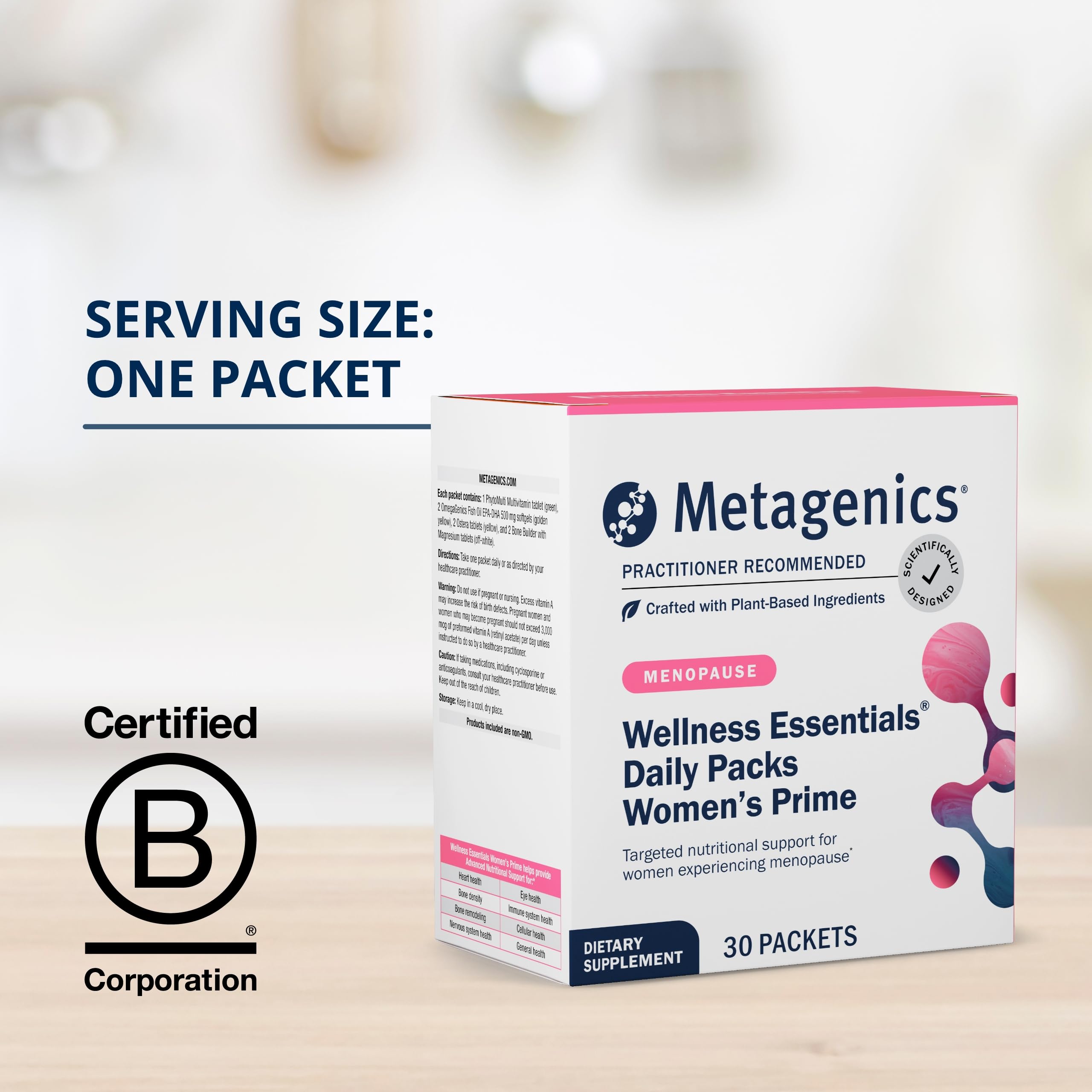 Foto 5 pulgar | Suplemento Metagenics Wellness Essentials Women's Prime 30, Paquete - Venta Internacional.