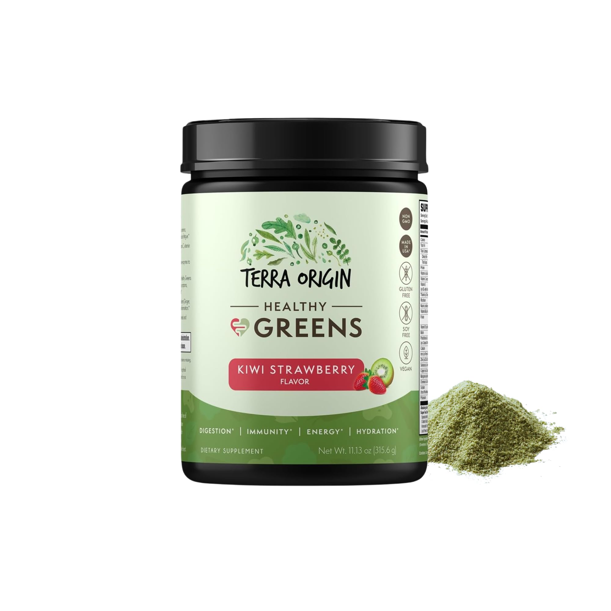 Foto 2 pulgar | Mezcla En Polvo Healthy Greens Terra Origin 30 Porciones - Venta Internacional.