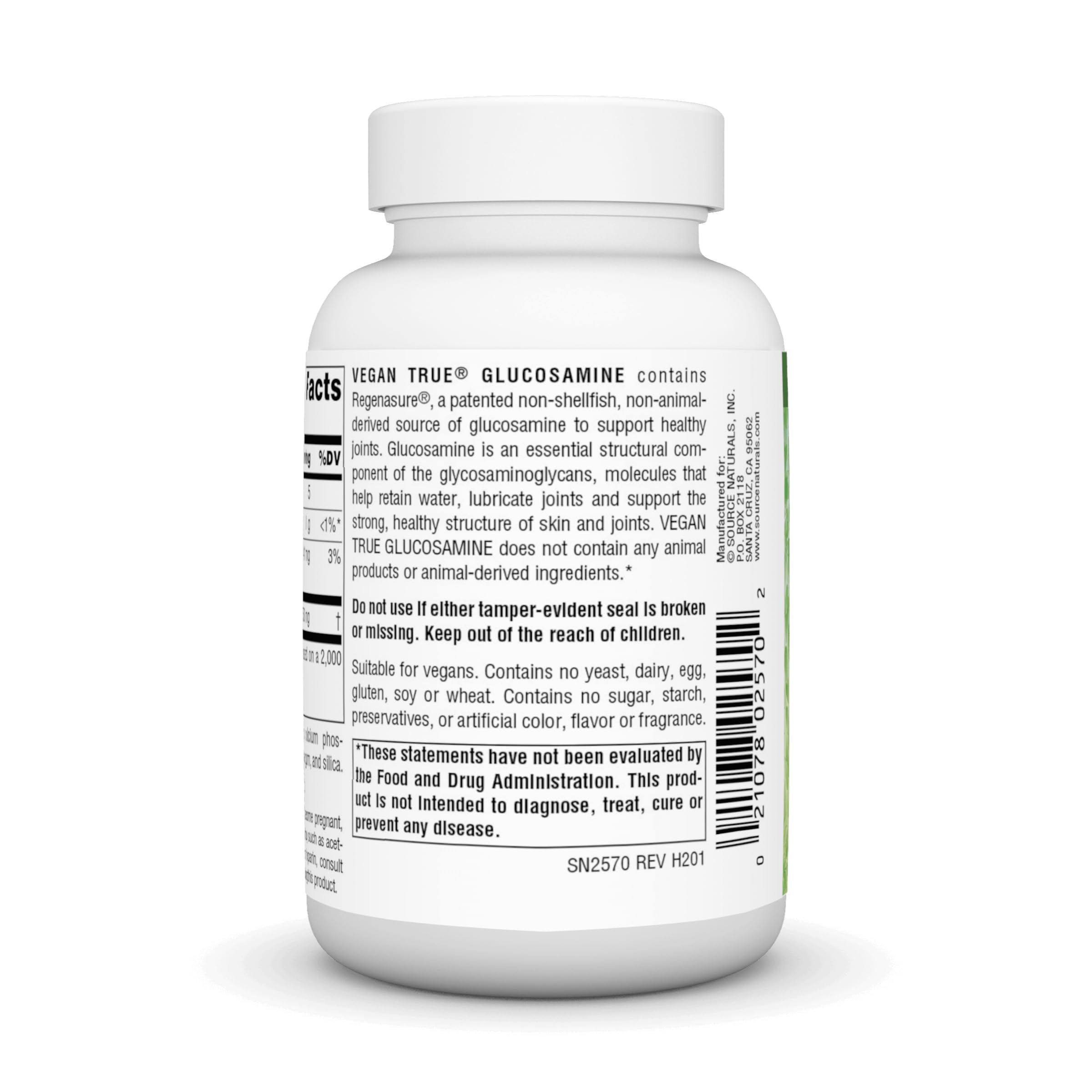 Foto 4 pulgar | Suplemento Source Naturals Vegan True Glucosamine 750 Mg - Venta Internacional.