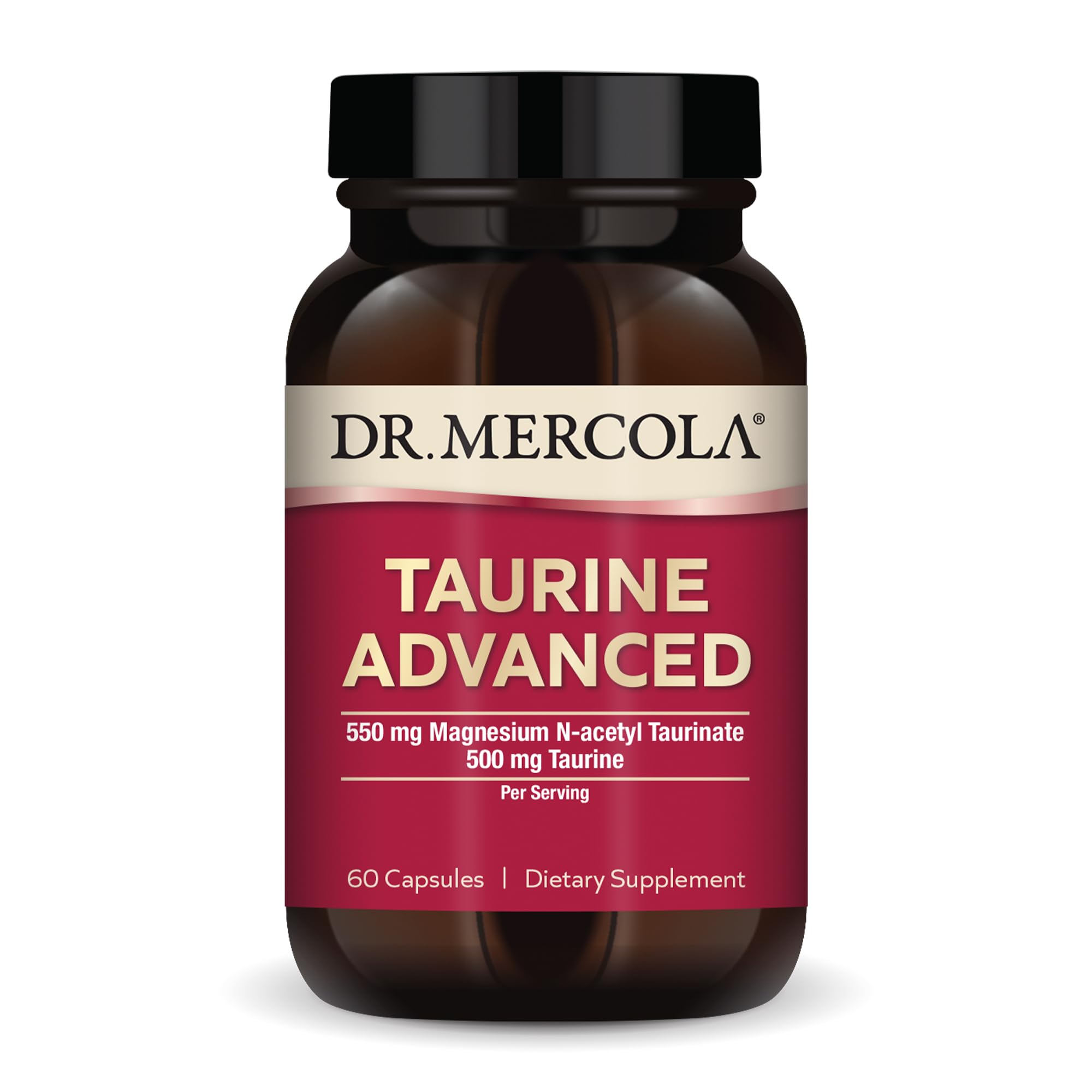 Foto 2 pulgar | Suplemento Dr. Mercola Taurine Advanced 500 Mg 60 Cápsulas - Venta Internacional.