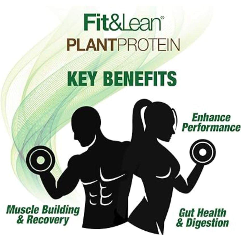 Foto 5 pulgar | Proteína En Polvo Fit & Lean Plant Vainilla 550 Ml, 20 G De Proteína - Venta Internacional.