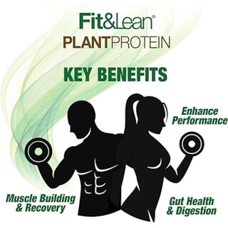 Foto 4 | Proteína En Polvo Fit & Lean Plant Vainilla 550 Ml, 20 G De Proteína - Venta Internacional.