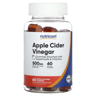 Foto 1 | Suplemento Nutricost Gomitas De Vinagre De Sidra De Manzana 500 Mg 60 Unidades - Venta Internacional.
