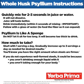 Foto 3 | Suplemento De Fibra Yerba Prima Psyllium Husk 340 Ml Vegano - Venta Internacional.