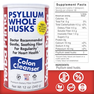 Foto 4 | Suplemento De Fibra Yerba Prima Psyllium Husk 340 Ml Vegano - Venta Internacional.