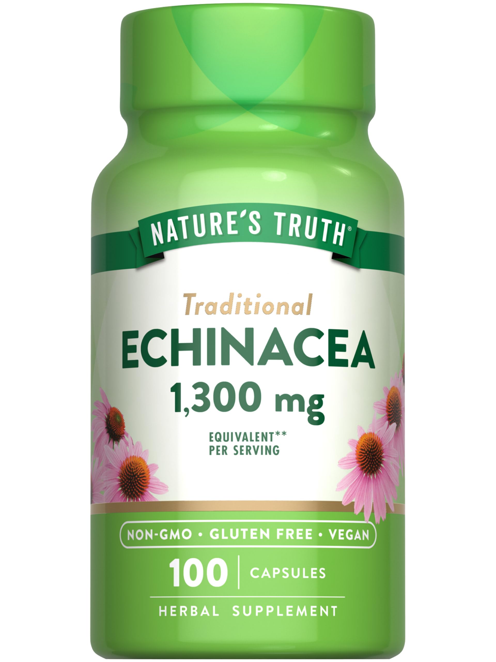 Foto 2 pulgar | Suplemento De Extracto De Equinácea En Cápsulas De Nature's Truth 1300 Mg - Venta Internacional.