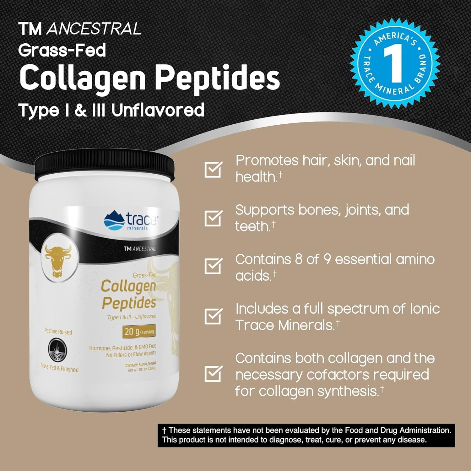 Foto 5 | Suplemento De Oligoelementos Y Péptidos De Colágeno 286 G, Sin Sabor - Venta Internacional.