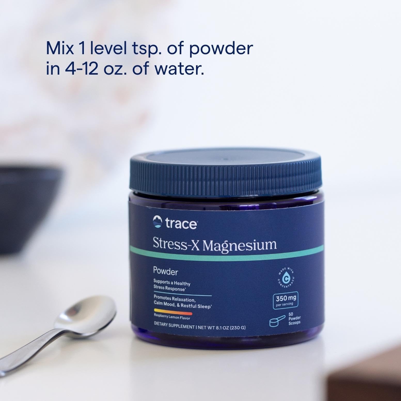 Foto 5 pulgar | Suplemento De Magnesio Trace Minerals Stress-x 350 Mg 240 Ml - Venta Internacional.