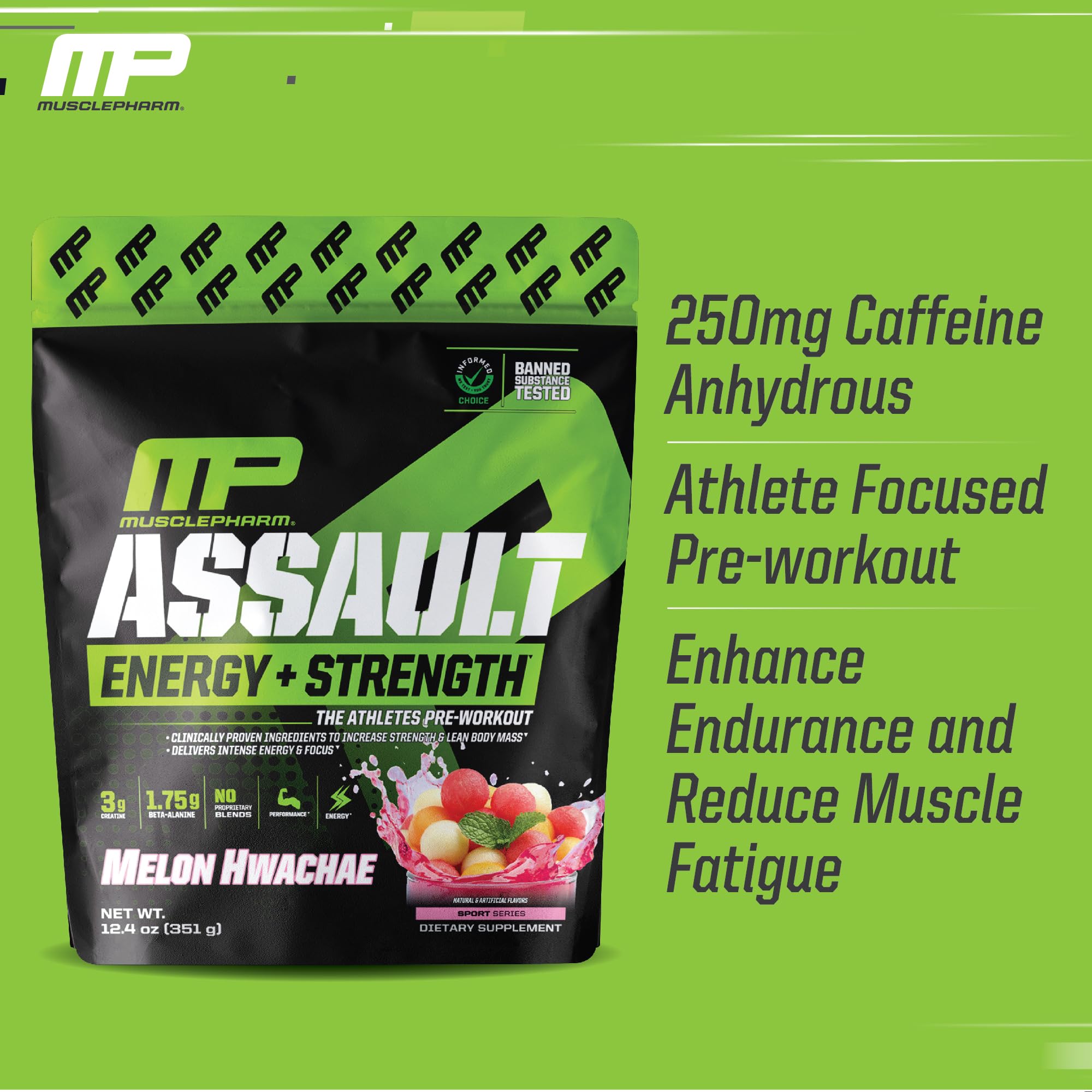 Foto 5 pulgar | Polvo Para Antes Del Entrenamiento Muscle Pharm Assault Energy & Strength - Venta Internacional.