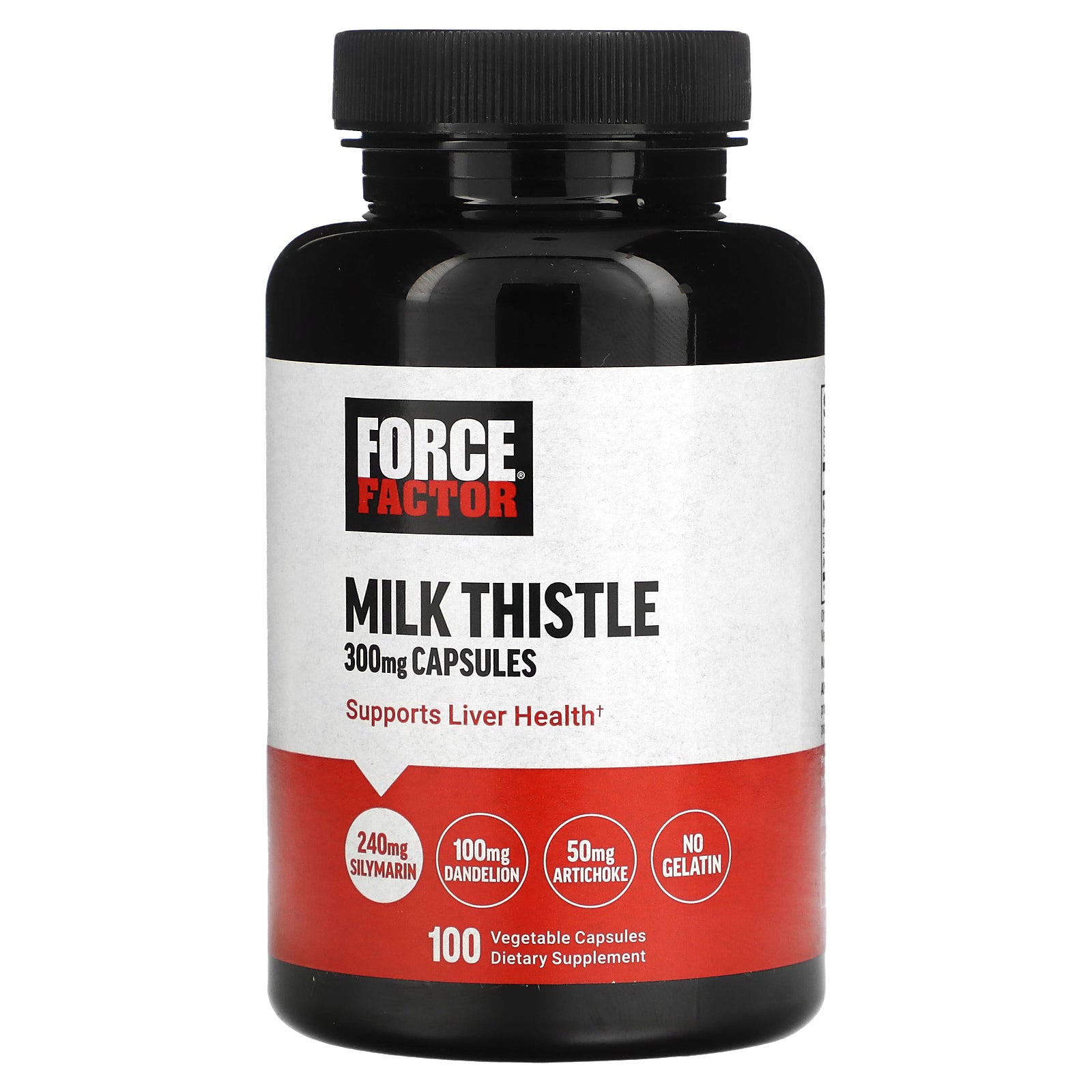 Foto 2 pulgar | Suplemento Force Factor Milk Thistle 300 Mg 100 Cápsulas Vegetales - Venta Internacional.