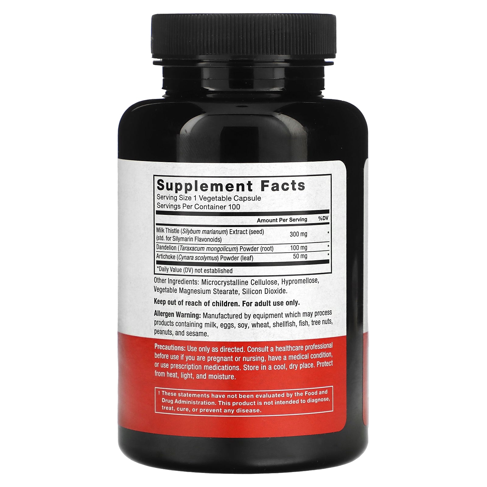 Foto 2 | Suplemento Force Factor Milk Thistle 300 Mg 100 Cápsulas Vegetales - Venta Internacional.