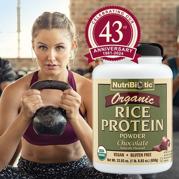 Foto 5 pulgar | Proteína En Polvo Nutribiotic, Arroz Y Chocolate, 680 Ml, Vegana - Venta Internacional.