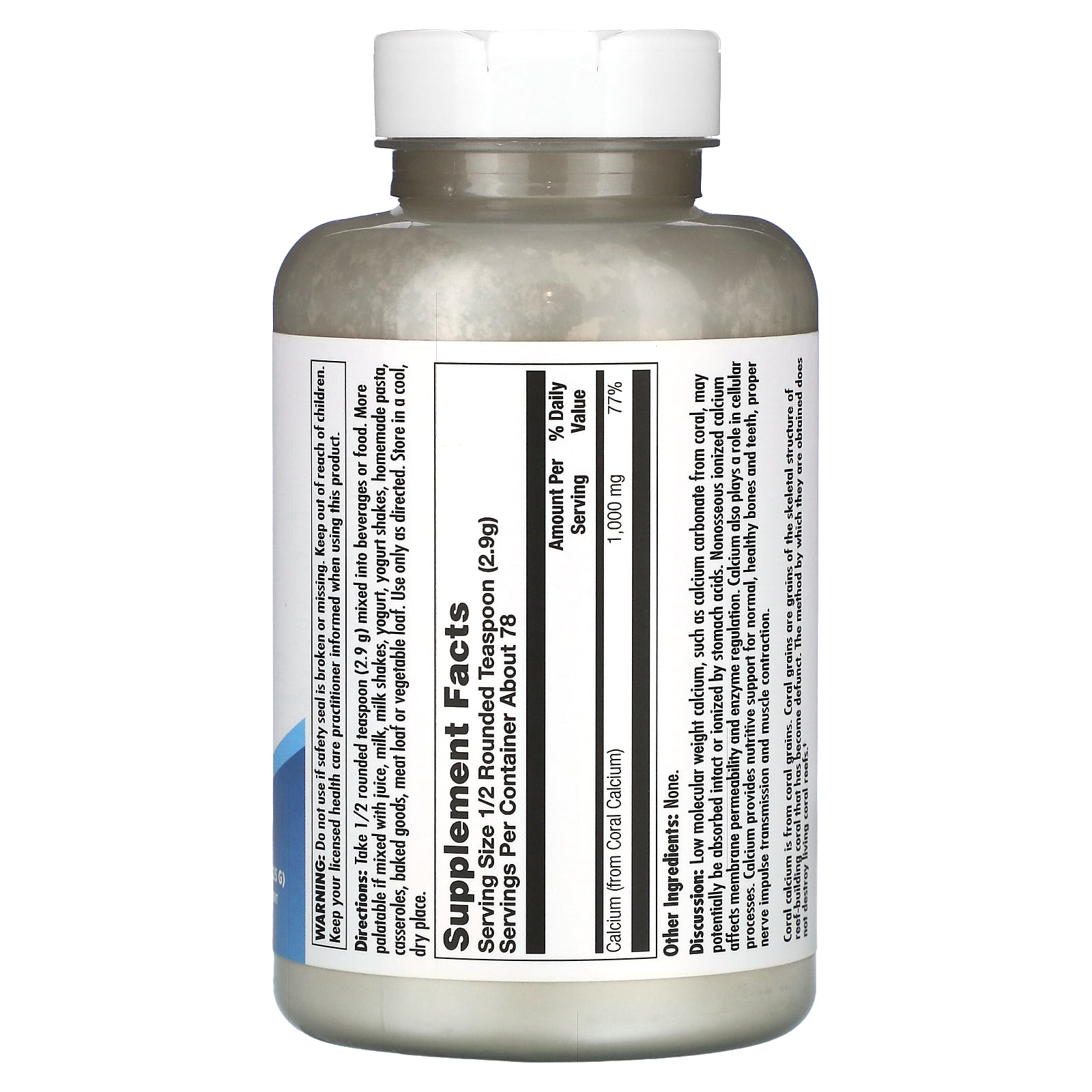 Foto 3 pulgar | Suplemento Kal Coral Calcium Powder 225 G (8 Oz) - Venta Internacional.