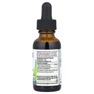 Foto 2 | Extracto De Flores De Manzanilla Oregon's Wild Harvest 30 Ml - Venta Internacional.