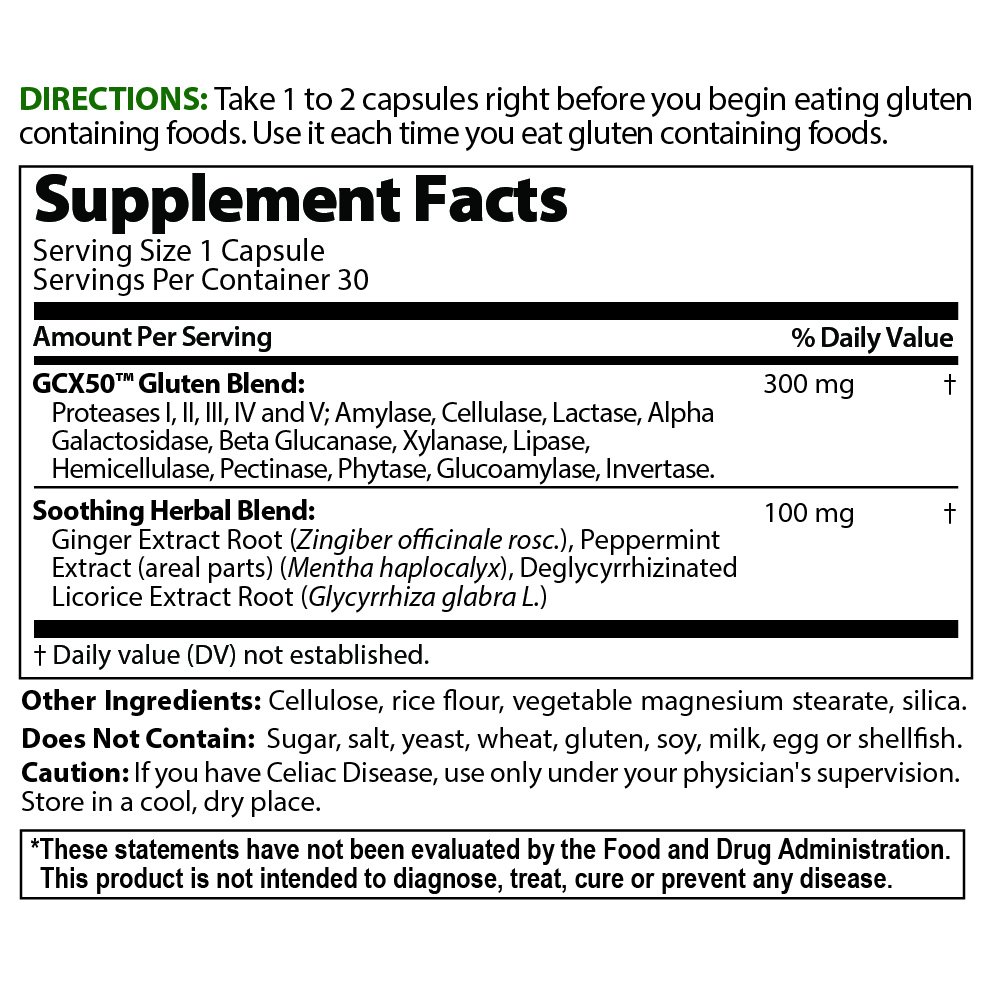 Foto 4 pulgar | Suplemento Healthy Digestives, Enzima Cortadora De Gluten, 30 Cápsulas - Venta Internacional.