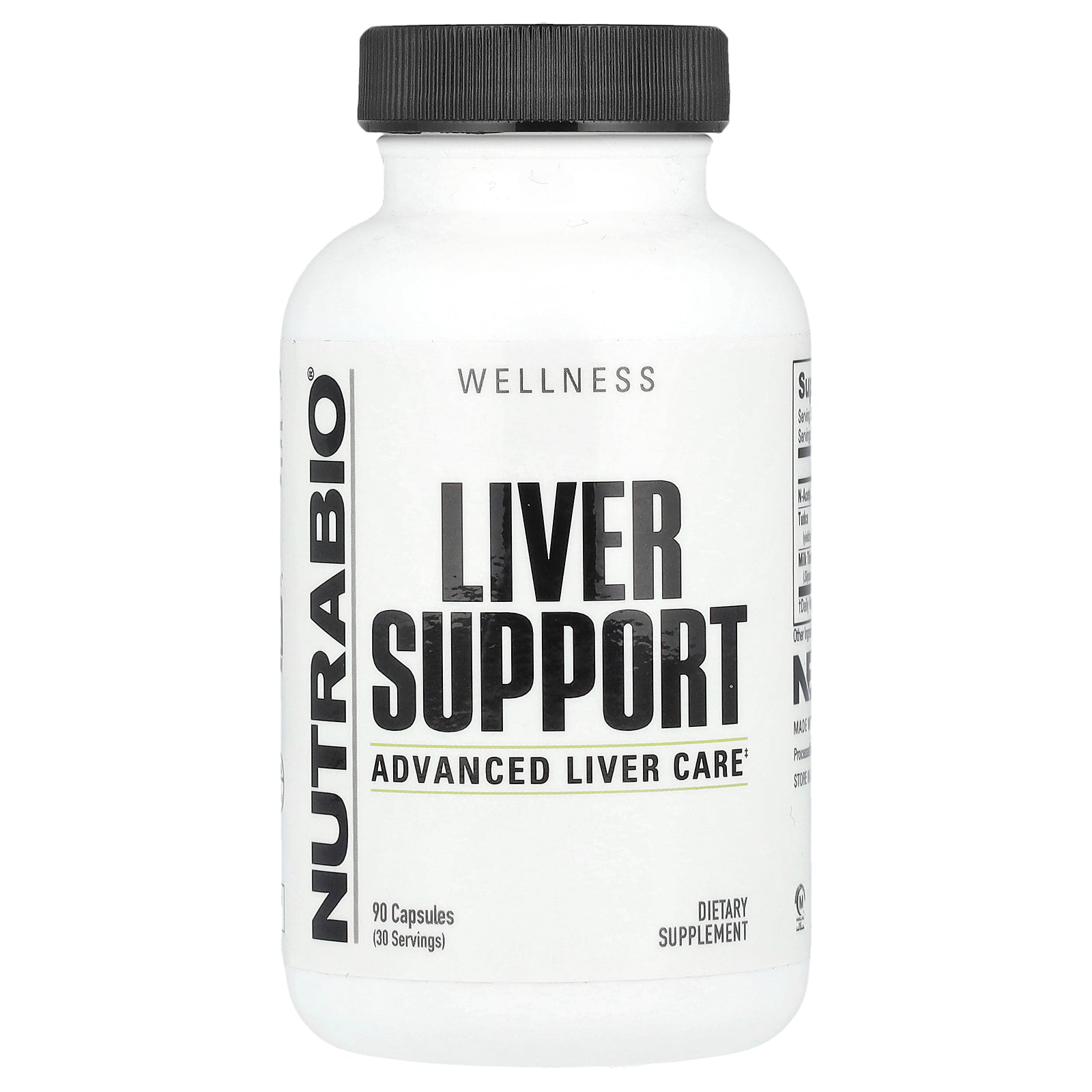 Foto 2 pulgar | Suplemento Nutrabio Liver Support 90 Cápsulas - Venta Internacional.