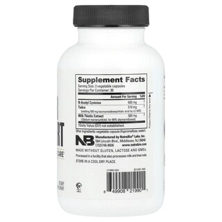 Foto 2 | Suplemento Nutrabio Liver Support 90 Cápsulas - Venta Internacional.