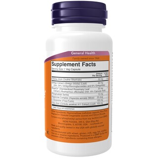Foto 2 | Supplements Now Brain Elevate™ Ginkgo Biloba 60 Cápsulas - Venta Internacional.