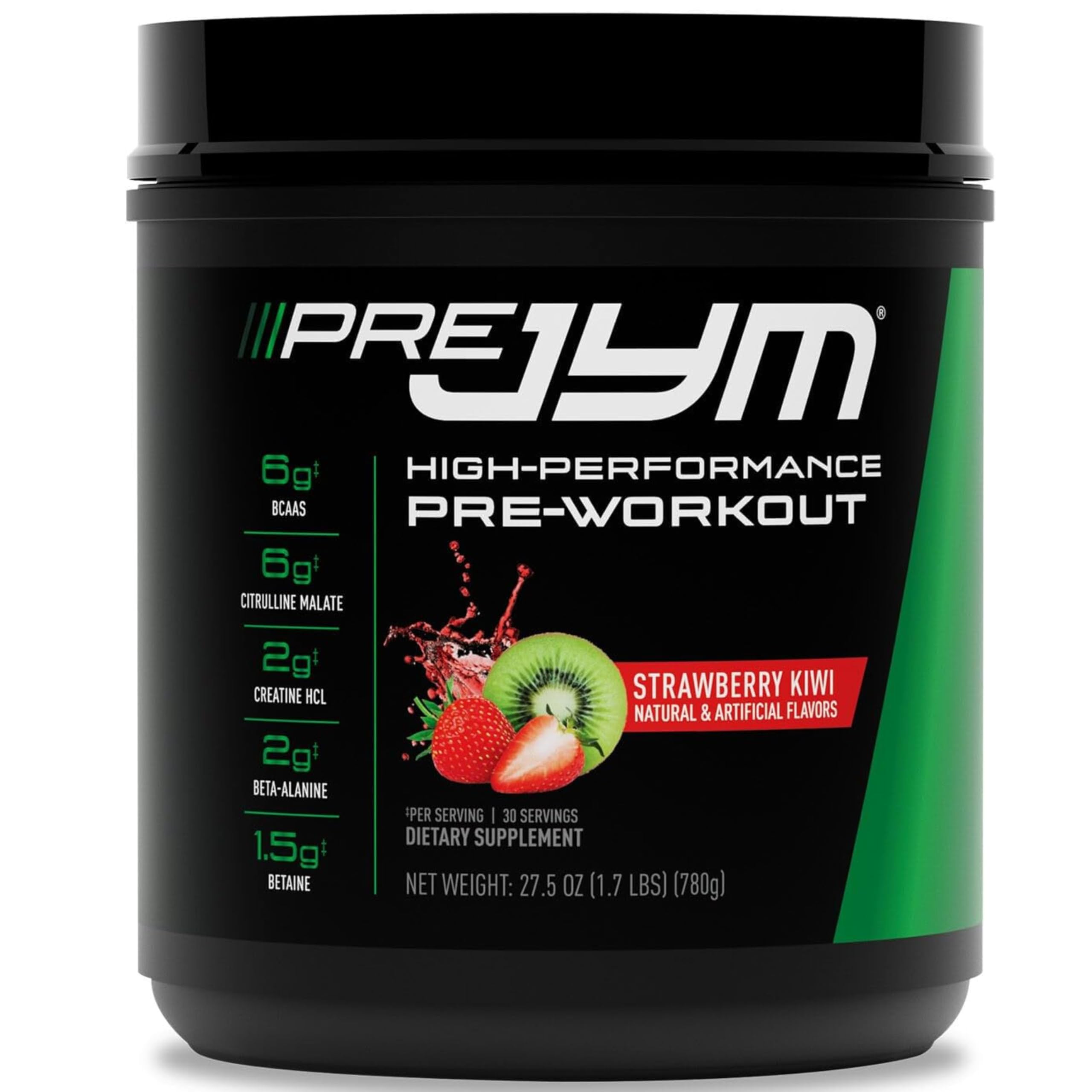 Foto 2 pulgar | Pre Workout Powder Jym Supplement Science Pre Jym Con Sabor A Fresa Y Kiwi - Venta Internacional.