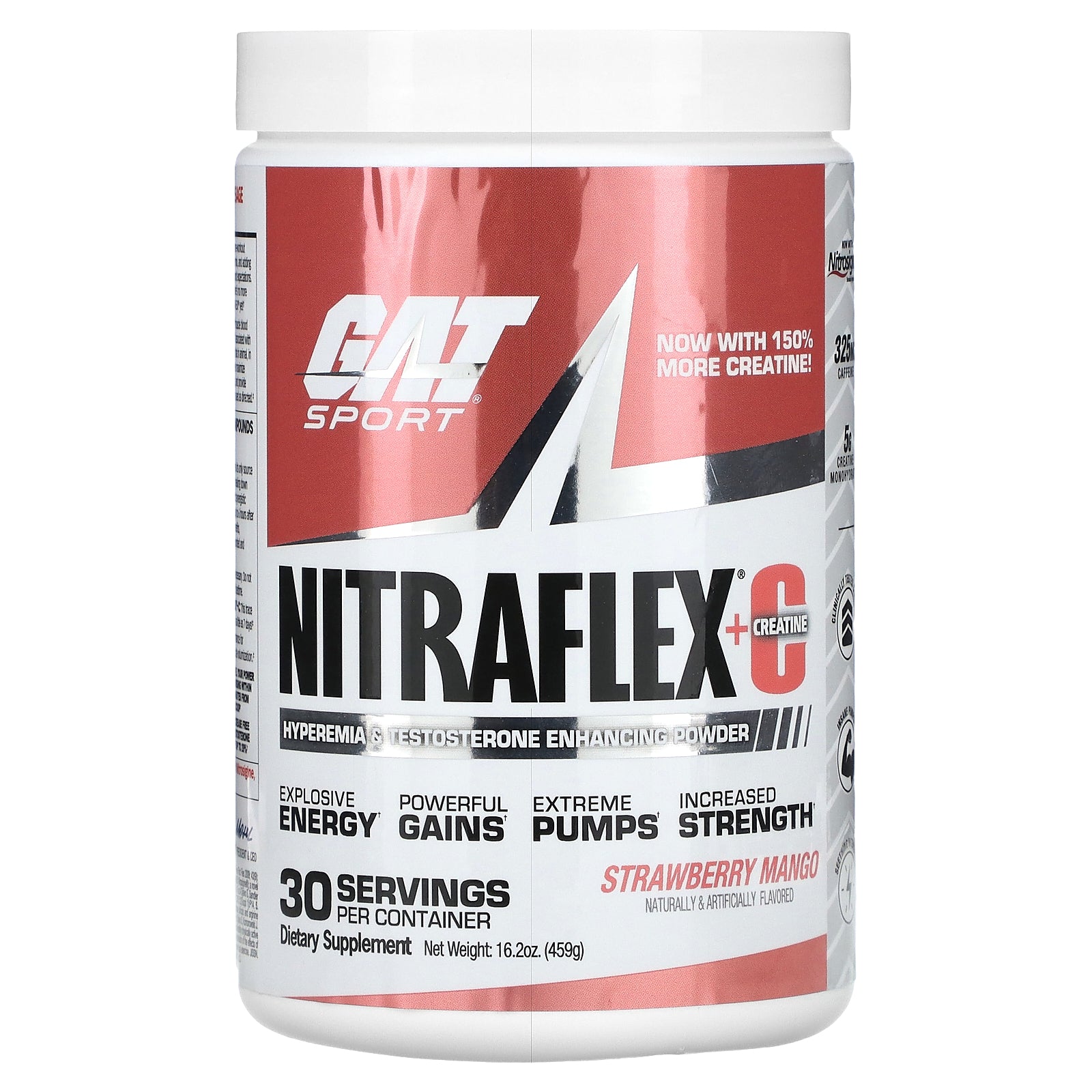 Foto 2 pulgar | Suplemento Gat Nitraflex + Creatina Fresa Mango 480ml - Venta Internacional.