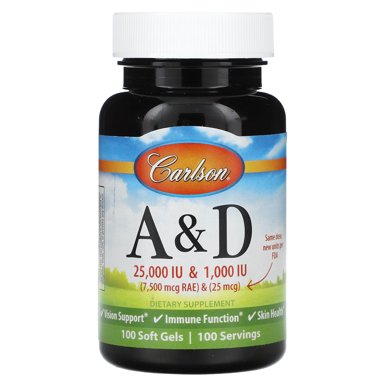 Foto 1 | Suplemento De Vitamina A Y D De Carlson Labs: 25000/1000 Ui - Venta Internacional.