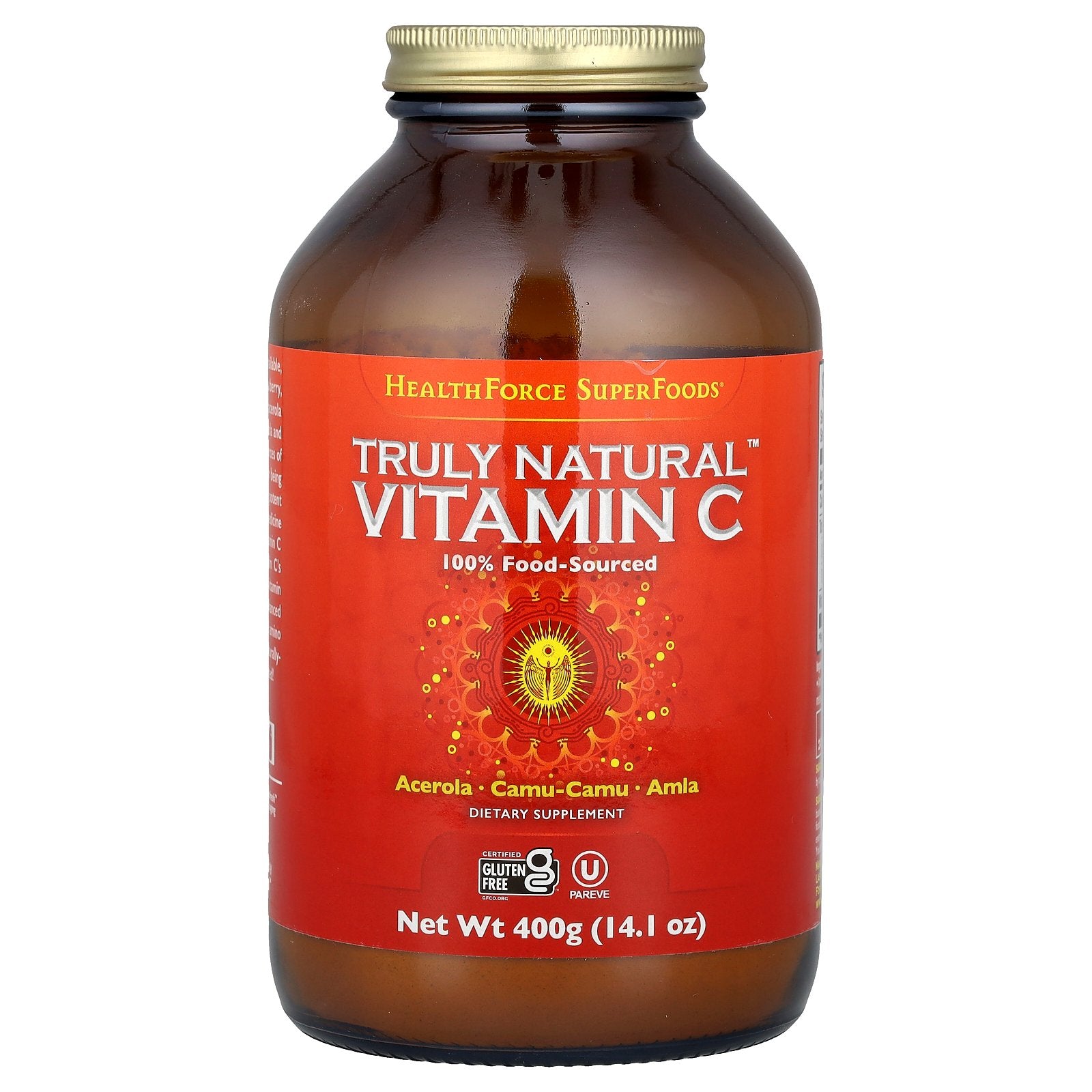 Foto 2 pulgar | Suplemento De Vitamina C Truly Natural Superfoods De Healthforce, 400 G - Venta Internacional.