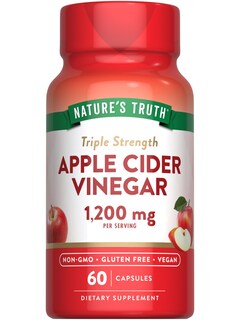 Foto 1 | Suplemento De Vinagre De Sidra De Manzana Nature's Truth 1200 Mg 60 Cápsulas - Venta Internacional.