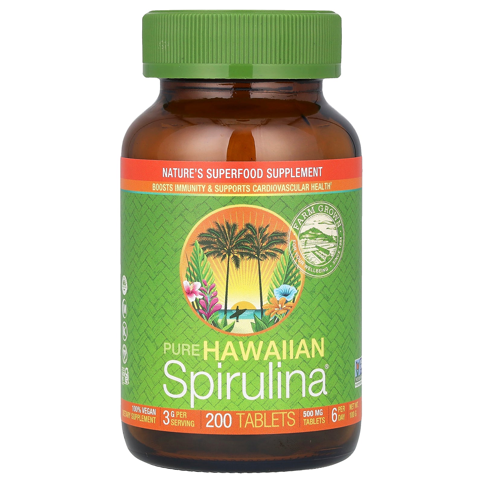 Foto 2 pulgar | Suplemento Nutrex Hawaii Pure Hawaii Spirulina Hawaiana 200 Comprimidos - Venta Internacional.