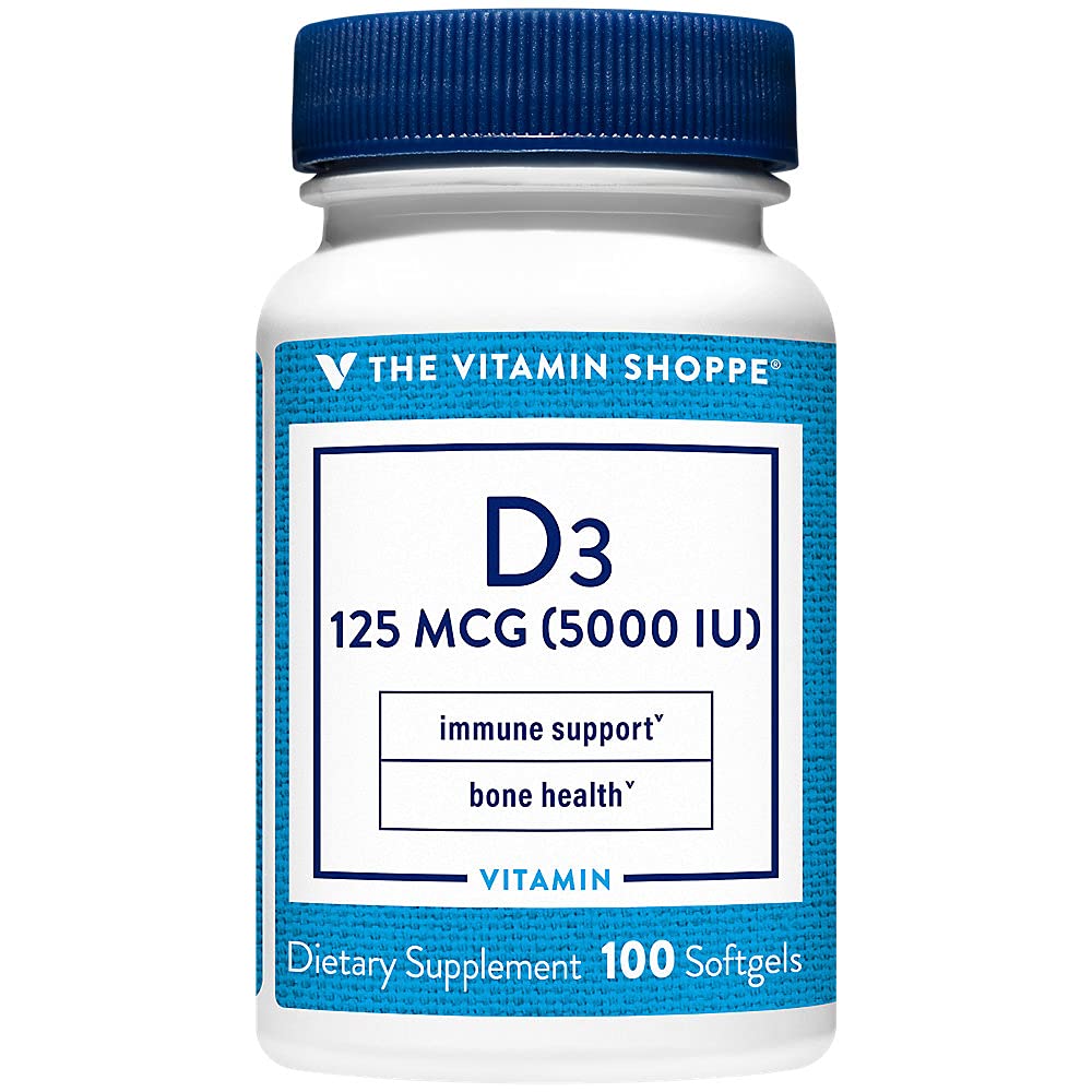 Foto 2 pulgar | Complementa La Cápsula Blanda De Vitamina D3 De 5000 Ui De Vitamin Shoppe - Venta Internacional.