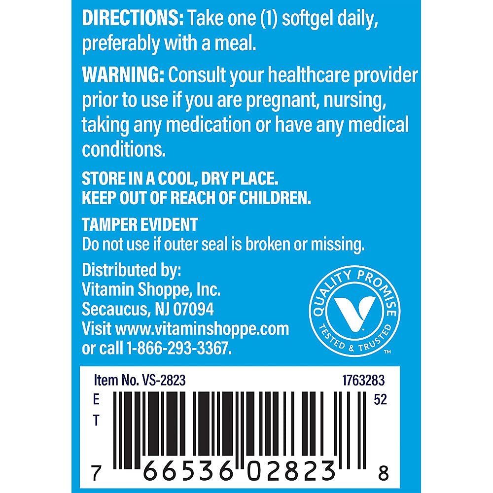 Foto 5 pulgar | Complementa La Cápsula Blanda De Vitamina D3 De 5000 Ui De Vitamin Shoppe - Venta Internacional.