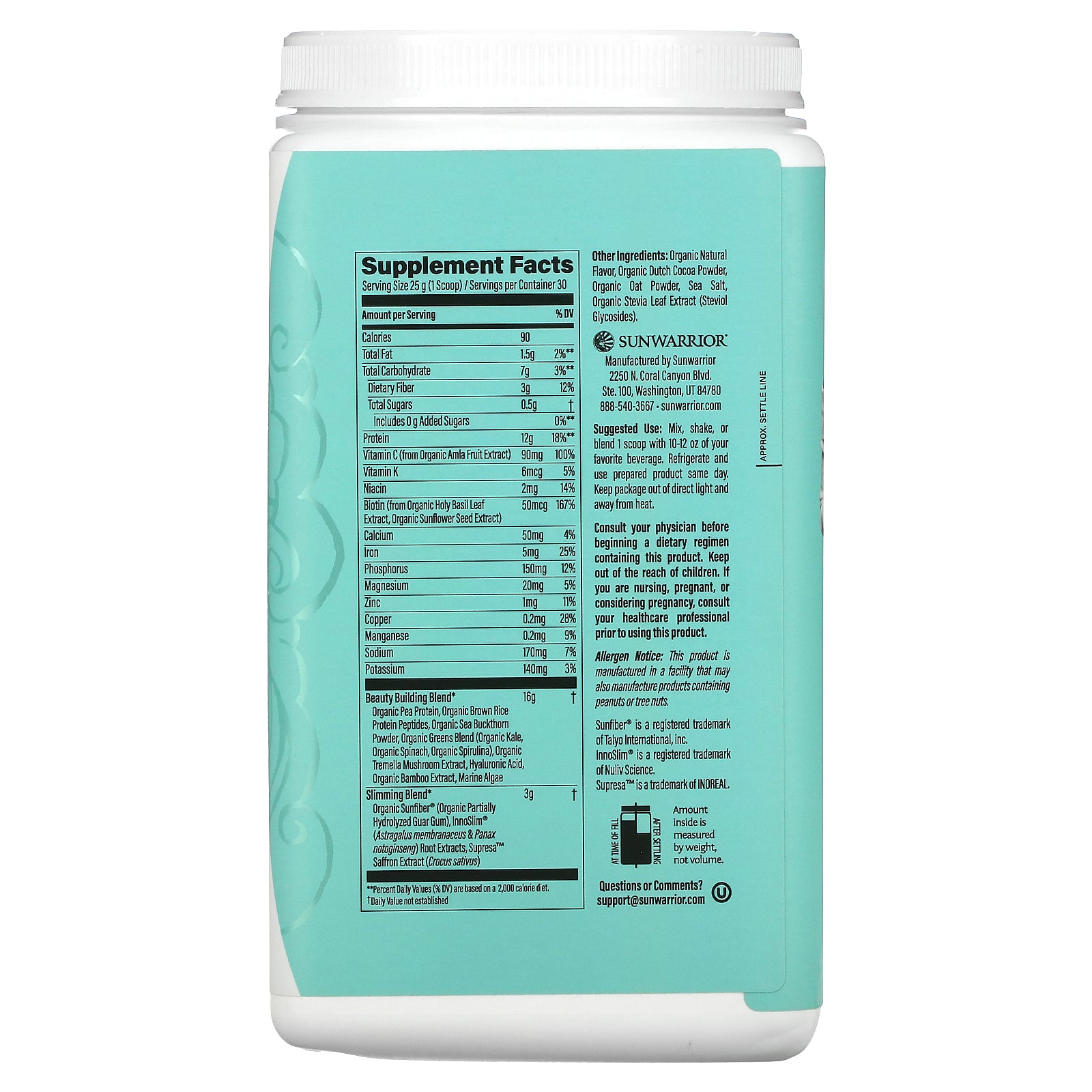 Foto 3 pulgar | Suplemento Sunwarrior Shape Slim Collagen Boost 750 G De Chocolate - Venta Internacional.
