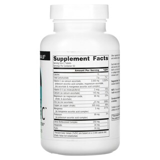 Foto 2 | Supplement Source Naturals Ultimate Ascorbate C, 1 G, 100 Comprimidos - Venta Internacional.