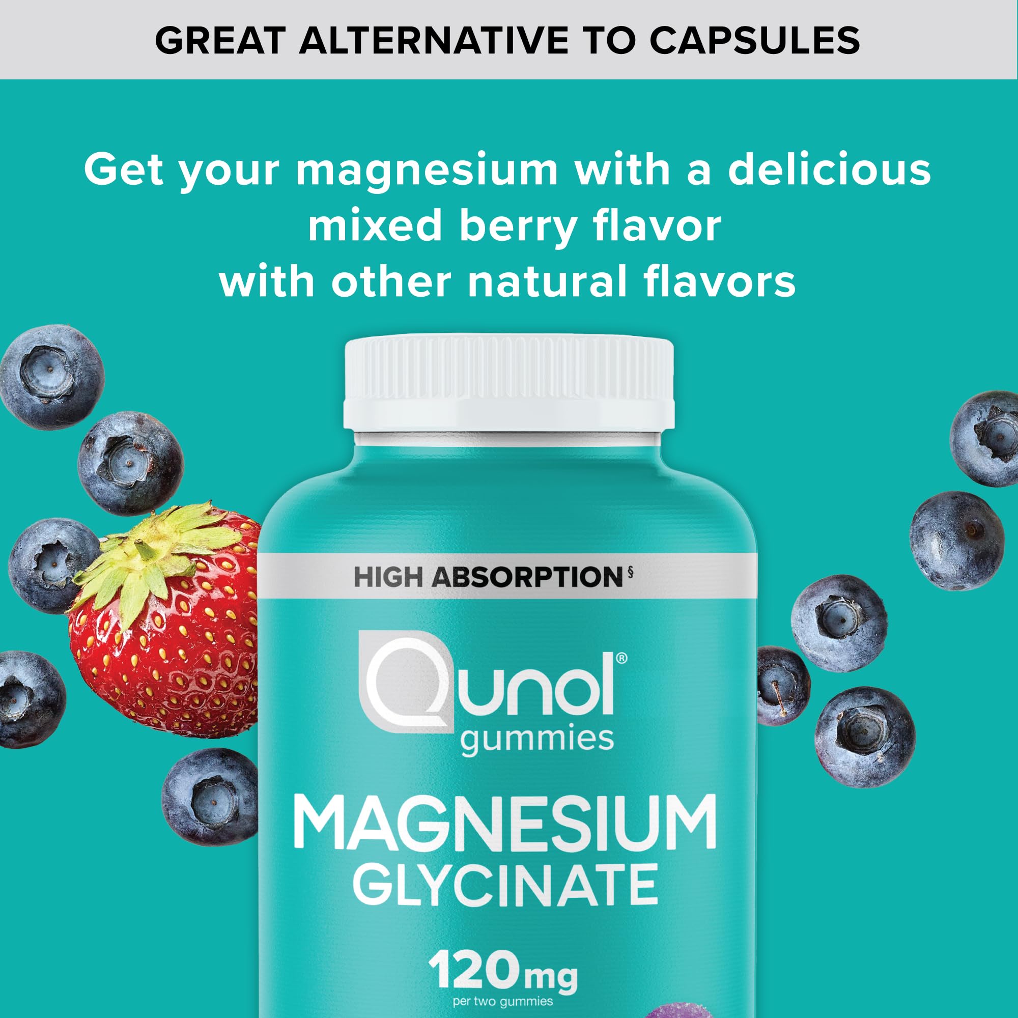 Foto 7 pulgar | Gomitas De Glicinato De Magnesio Quinol 120 Mg, 90 Unidades (paquete De 1) - Venta Internacional.