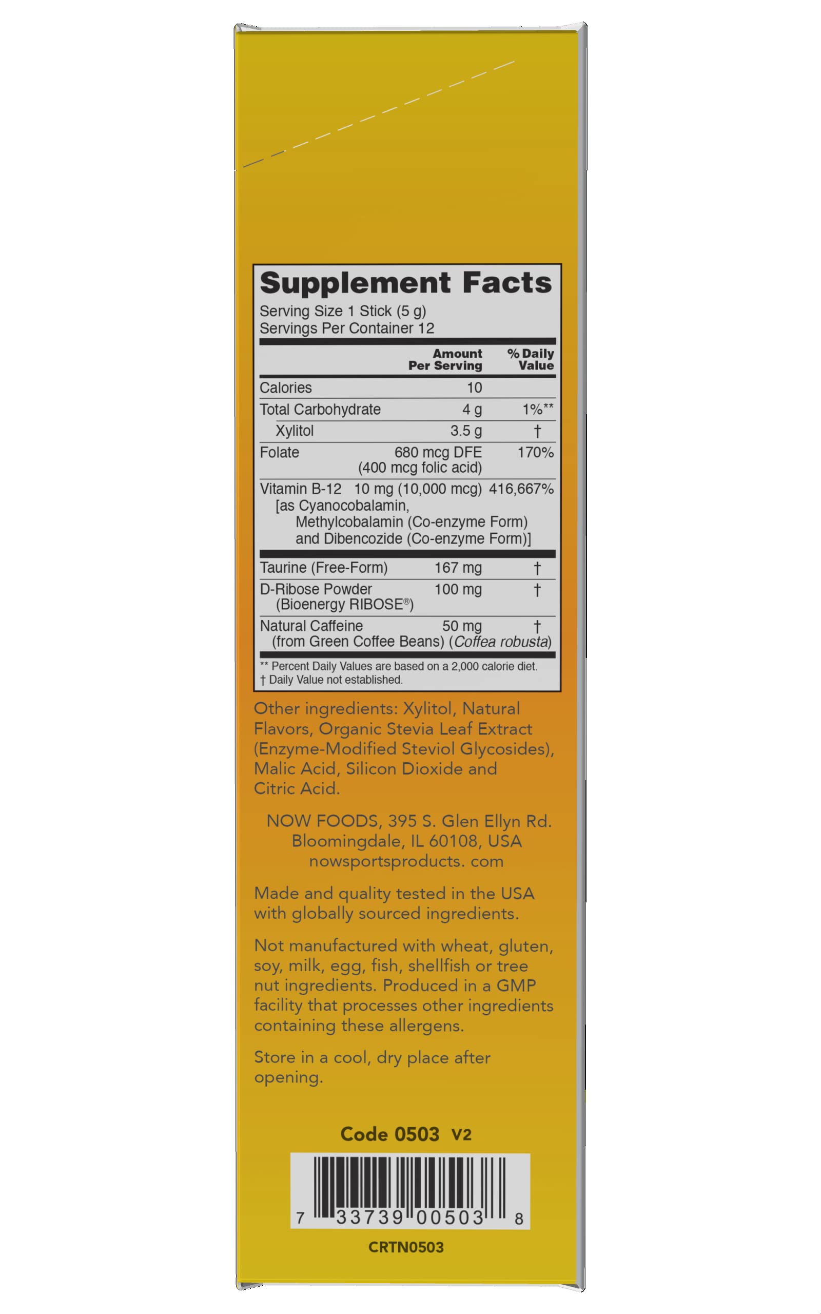 Foto 3 pulgar | Supplement Now Foods B-12 Energy Boost, 10 000 Mcg, 12 Barras - Venta Internacional.