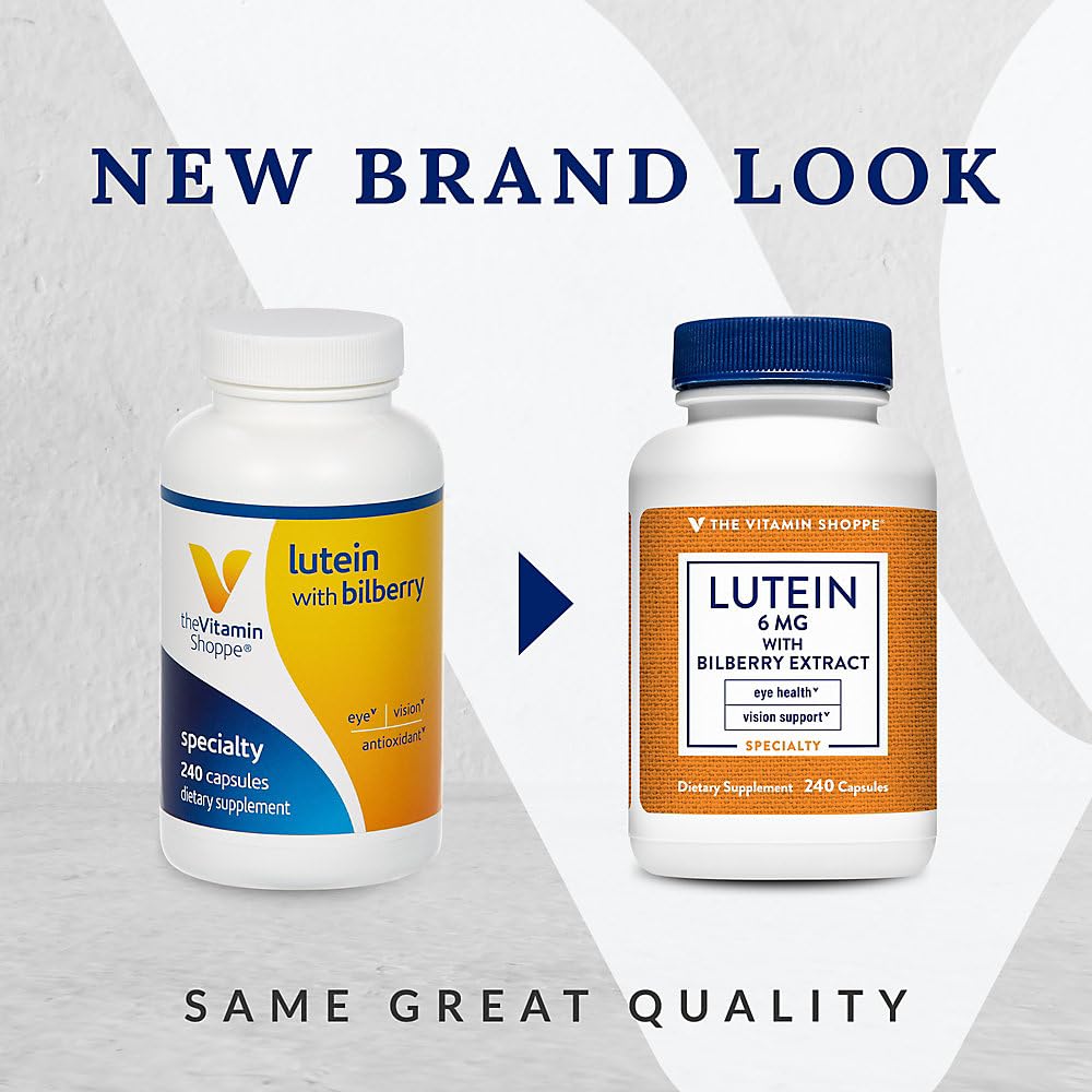 Foto 4 pulgar | Complementa La Luteína De The Vitamin Shoppe Con Arándano 240 Cápsulas - Venta Internacional.