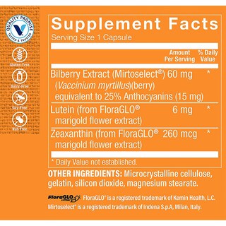 Foto 4 | Complementa La Luteína De The Vitamin Shoppe Con Arándano 240 Cápsulas - Venta Internacional.
